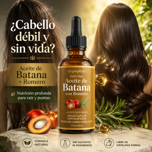 Aceite de Batana + Romero: Raíz Más Fuerte, Brillo Natural y Puntas Más Suaves