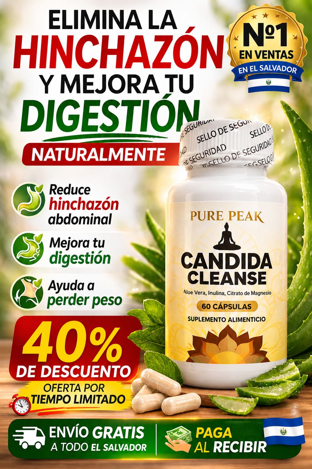 CANDIDA CLEANSE ORIGINAL🍄 - Limpieza intestinal profunda para reducir hinchazon y mejorar tu digestion